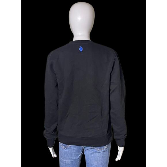 Marcelo Burlon Kids of Milan Blue Monster Bull Black Sweatshirt Youth Size 12 - Picture 2 of 9